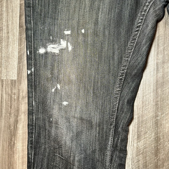 Live Fast Die Young Distressed Slim Jeans - 36x32 - Picture 6 of 10